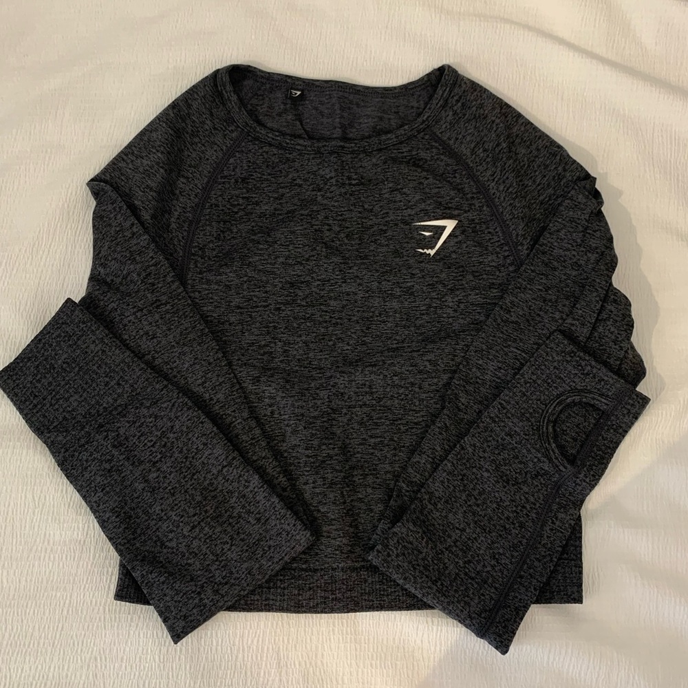 Gym Shark Cropped Long-Sleeve